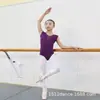 Novo verão roupas de ballet de manga curta para crianças meninas macacões de prática figurinos de ginástica de palco Venda por atacado