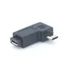 Adaptador macho a hembra Micro USB, cabezal de extensión V8, Micro USB Revolution Mini 5P, adaptador de ángulo lateral hembra
