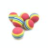 Juguete para Gatos Bola Arcoíris EAV Rayas de Colores Bola para Jugar y Morder Gato Pelota de Golf para Exteriores Mascota Gato Contacto