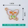 Nuevos Accesorios Creativos de Joyería DIY Mariposa de Dibujos Animados Aleación de Aceite Goteante Colgante de Pulsera Colgante Pequeño Venta al por Mayor