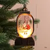 Luz de Noche Retro Regalo Brillante Pieza de Exhibición de Ventana Decoración Navideña Accesorio de Arreglo de Escritorio Adorno Colgante de Atmósfera