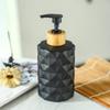 Frasco de Vidro de Luxo Acessível Escandinavo para Loção, Álcool em Gel para Mãos, Frasco de Sabonete Tipo Push, Frasco Sub para Shampoo e Gel de Banho, Alta Aparência