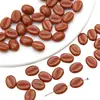 Cuentas retro de frijol de café pintadas en oro acrílico, cuentas dispersas, accesorios para hacer joyas DIY, materiales para hacer cadenas de teléfono móvil con cuentas