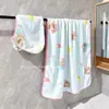 Toalla de Baño Absorbente y que no suelta pelusa para Pareja Estudiante, Gorro para Secar el Cabello, Set de Tres Piezas, Linda Toalla de Baño de Oso para Mujer