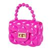2024 Nuevo Parche Hecho a Mano DIY Mini Bolsa Pequeña Cadena Bolso Cruzado Monedero para Mujer y Niños Bolsa de Gelatina