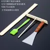 Herramientas para panqueques, rastrillo de bambú, plancha, panqueque de empuje, libélula de bambú, raspador para panqueques, cepillo para panqueques, cepillo para frutas, venta de pastel de huevo
