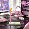 Estante de almacenamiento con temática de melodía, soporte para control de videojuegos, soporte de exhibición para control de PS5, soporte de escritorio para controles para sala de juegos