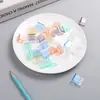 Clip de Presión Multifuncional de Colores, Clip Transparente de Oficina y Estudiante para Almacenamiento para Secundaria y Preparatoria, Clip Fijo sin Rastro para Organizar Exámenes y Documentos