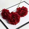 Flores Falsas, Flores Artificiales, Nueva Decoración Roja para Bodas, Flores para Camino, Accesorios para Sesiones de Fotos al Aire Libre, Flores Suaves de Seda
