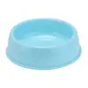 Pequeño fresco Redondo Tazón para Mascotas paja de trigo plástico engrosado tazón para perro simple fácil de limpiar tazón para perro venta al por mayor