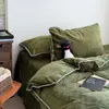 Ins Waffle Leche Terciopelo Juego de Cuatro Piezas Invierno Color Sólido Simple Terciopelo de Coral Funda Nórdica Engrosada Sábana Ropa de Cama Cálida
