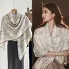 Quarto com Ar Condicionado Xale Grande Lenço de Seda e Lã Roupa Exterior para Mulheres 2026 Novo Estilo de Verão Fino Toque de Luxo Temporada de Verão