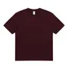 Camiseta Casual Masculina de Manga Curta 230G Algodão Peso Alto Tubo Contínuo Sem Costura Tecida Camisa Base Masculina de Manga Curta Camiseta Masculina e Feminina