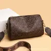 Comercio exterior al por mayor bolsa de hombro de banda ancha versátil para mujer bolsa cruzada 2022 otoño e invierno Nueva Moda bolsa almohada con estampado
