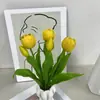 5 Buquês de Tulipas Artificiais, Tulipas Hidratantes com Toque Real, Buquês de Flores Artificiais, Enfeites de Decoração para Sala de Estar em Casa