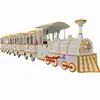 Tren de desfile interior para complejo comercial, Tren eléctrico sin vías silencioso, Equipo de transporte de pasajeros para atracciones de eventos