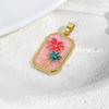 Collar Colgante de Tarot con Colgantes de Flor de Crisantemo de Coco Cisne con Baño de Oro de 18 Quilates Retro Europeo y Americano Accesorios de Colgante