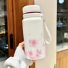 Taza Aislada para Niñas Estudiante de Alto Valor Gran Capacidad Taza de Aislamiento Frío Botella de Agua Portátil Pajita para Doble Bebida Vaso de Agua para Niños