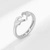 Nuevo anillo de aleación europeo y americano manos que corazón regalo anillo de amor joyería para mujer apertura ajustable ventas directas de fábrica