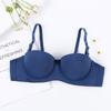 Sujetador de copa fina con aro de acero directo de fábrica para mujer, elegante, cómodo, transpirable, delicado, ropa interior, sujetador con fruncido en el pecho pequeño