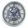 Reloj de Pared de Engranajes de Plástico Retro Industrial Reloj de Pared Silencioso Americano Creativo Decoración de Sala de Estar Estudio Reloj Mecánico