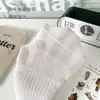 Calcetines Finos de Verano, Calcetines de Malla, Color Sólido, Absorbentes de Sudor, Transpirables, Anti-Olor, Calcetines Deportivos Blancos, Calcetines Versátiles para Estudiantes, Calcetines para Parejas