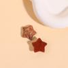 Directo de fábrica purpurina moteada corrugado estrella de cinco puntas DIY accesorios de resina aretes pinza para el pelo material para funda de teléfono venta al por mayor