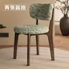 Silla de comedor de diseño minimalista italiano de madera maciza, silla nórdica, silla moderna simple para el hogar con respaldo, mesa y sillas de comedor de lujo ligero