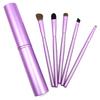 Conjunto Conveniente de Alumínio com 5 Pincéis para Olhos com Tampa, Conjunto Completo de Pincéis de Maquiagem, Pincéis para Sombra no Atacado do Fabricante