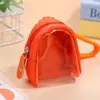 Nova Mini Carteira de Moedas Transparente, Porta-Moedas de Lona Fofo para Fones de Ouvido Bluetooth, Bolsa de Mão Portátil para Pendurar
