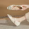 Zapatos Mary Jane Jingang Ch38006-1 con Plataforma Interna para Mujer 2025 Nuevos Primavera y Otoño Puntera Cuadrada Pequeña Boca Baja Suela Gruesa