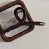 Pinza de Garra Grande Color Café Retro Estilo Francés para Mujeres con Cabello Grueso, Pasador con Estampado de Leopardo, Pinza para el Cabello Grande de Alta Gama y Exquisita