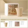 Juego de Tazas de Té Esmaltadas con Grasa Color Arena de la Cerámica Ru, Taza Maestra de Cerámica, Taza Individual, Juego de Té Kung Fu, Taza de Degustación, Taza de Tazón de Té