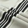 Calça de Moletom Masculina Estilo Americano Primavera e Outono Nova Listra Lateral Casual Cintura Alta Confortável Perna Reta Calças Femininas
