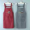 Algodón Pagado Nuevo Delantal de Moda Delantal de Cocina para Mujer Delantal sin Mangas Chef Peto Industrial Publicidad Correa Confección LOGO