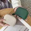 Monedero de Cuero Genuino 2025 Nuevo Piel de Vaca de Primera Capa Corte Simple Tarjetero Corto Multifuncional Tarjeta Bancaria Bolsa para Cosméticos