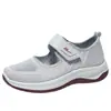 Zapatos de mujer sin cordones para verano, zapatillas deportivas para ancianos, zapatos cómodos para pies anchos, zapatos de mamá, zapatos viejos de tela de Pekín para abuela