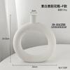 Yi Xin Home Moderno Sencillo Liso Cerámica Pei Adornos de Jarrón Flores Secas Arreglo Floral Hogar Sala de Estar Decoración Famosa Venta al por Mayor
