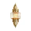 Lámpara de Pared de Cristal de Lujo Ligero para Dormitorio Mesita de Noche, Lámpara de Pared Minimalista Moderna Nórdica para Fondo de Sala de Estar, Luz de Vestíbulo de Villa de Lujo