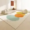 Tapete Moderno Simples Estilo Creme para Sala de Estar Grande Área Cobertura Total Tapete para Sofá Mesa de Centro Tapete de Quarto de Casa Tapete de Piso