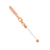 Llavero de cadena mini DIY, llavero de cadena colgante para bolsa de varilla con cuentas creativas, llavero de metal colorido en stock
