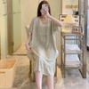 40 Piezas Camisón de Algodón Seda para Mujer Verano Fino Manga Corta Talla Grande Pijama Rayón Ropa de Dormir Dulce Estudiante Ropa para el Hogar