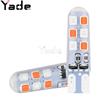 Lâmpada LED pisca para motocicleta T10 2835 12 luzes cor de silicone luz de pisca luz de largura luz de placa de licença