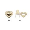 Accesorios de herrajes para bolsos en forma de corazón Cerradura de giro Diámetro exterior 25 mm Accesorios de herrajes para bolsos Cerradura de inserción para bolso Interruptor de cierre Venta al por mayor