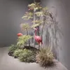 Nuevo Set de Bambú Artificial Nandina Estilo Pastoral para Paisajismo de Interiores, Decoración de Ventanas, Adornos de Plantas Verdes y Plantas Falsas