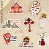 Etiqueta Bordada Série de Cartas Nova Fé Adesivos Bordados Acessórios para Roupas Adesivos de Patch para Bolsa Decorativa Adesivos de Patch Adesivos de Tecido