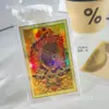 Ouro 999 Oito Santos Padroeiros Thangka Colorido Adesivo para Celular Zodíaco Benmingfo Deus da Riqueza Amuleto Dourado