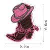 Nueva Versión Transfronteriza de Mezclilla Occidental Bordado de Letras Inglesas Parche de Tela Bordado a Computadora Etiqueta Decoración Ropa Bolsa Sombrero