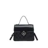 Bolsa Pequena Bolsa Feminina Nicho 2024 Nova Moda Fashionável Elegante Bolsa de Mão Têxtil Rombos Versátil Bolsa de Ombro Transversal