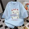 Camiseta de Manga Corta con Diseño de Marca Ins Trendy Verano 2026, Informal Holgada Relajada con Estampados Divertidos, Top Versátil para el Trabajo